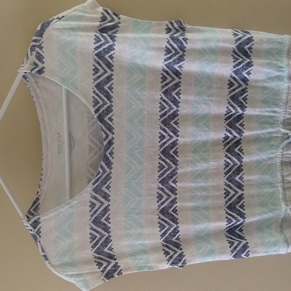 Cotton & Modal Geometric Pattern Sleeveless sz L - Picture 3 of 11